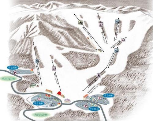エコーバレースキー場_コースマップ
