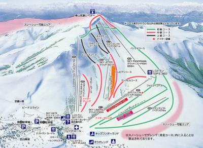 車山高原スキー場_コースマップ